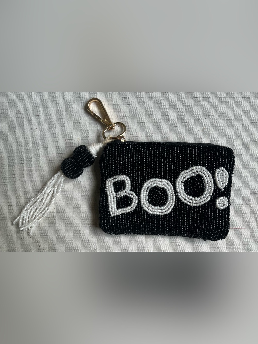 NWOT Wondering Moon Glass Beaded Ghost Pouch/Mini Bag